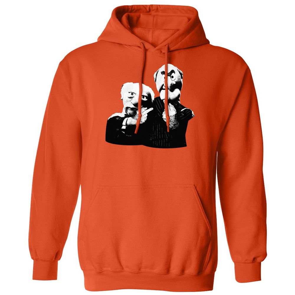 Statler and Waldorf Middle Finger - Orange - 10