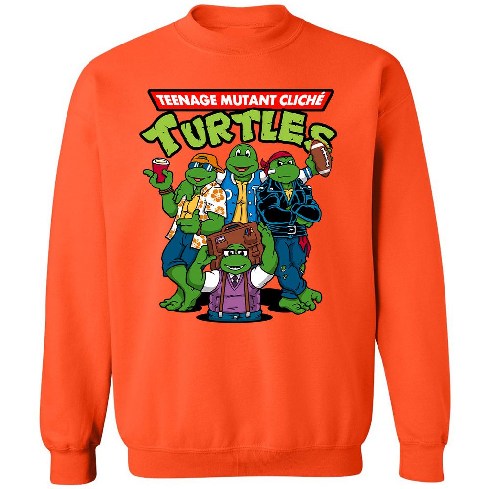 Classic Unisex Sweatshirt - Q59XA1R5 - Orange - 10