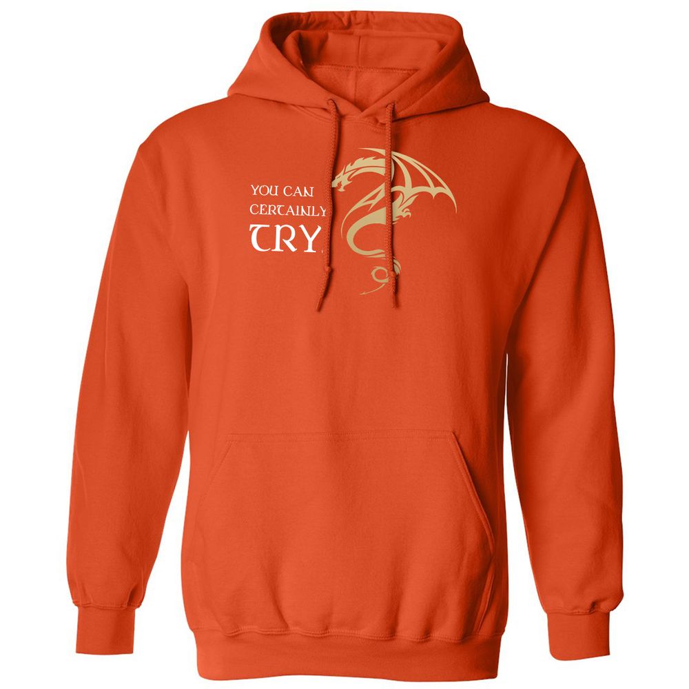 Classic Unisex Hoodie - BTD3KU8G - Orange - 10
