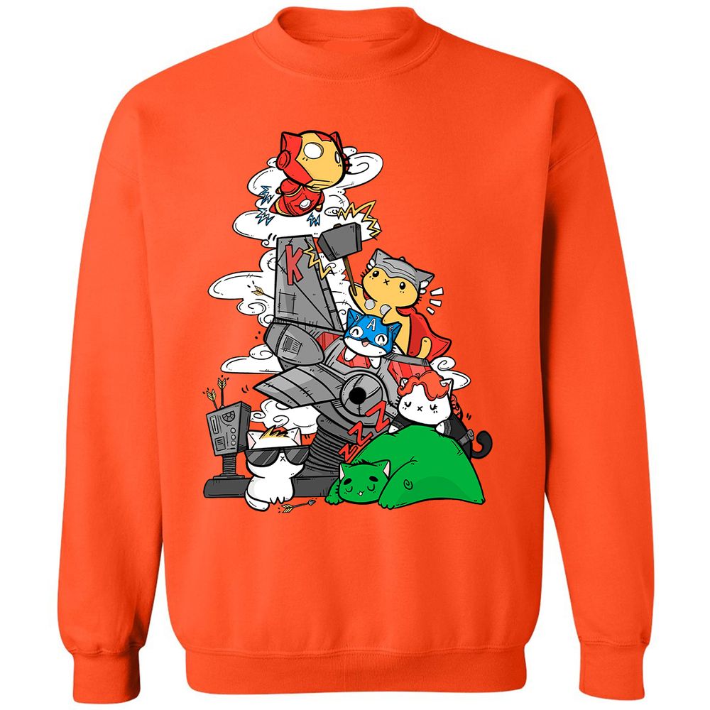 Classic Unisex Sweatshirt - 3JYE1H9U - Orange - 10