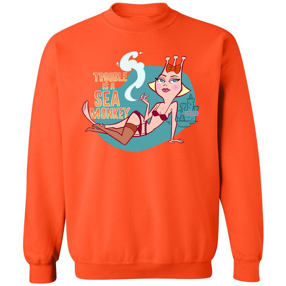 Classic Unisex Sweatshirt - 6X2RYR7D - Orange - 10