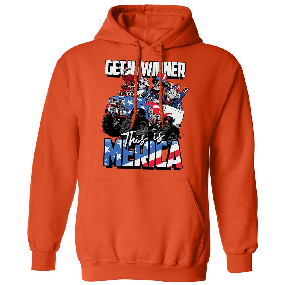 Classic Unisex Hoodie - 2Q7MKDCZ - Orange - 10