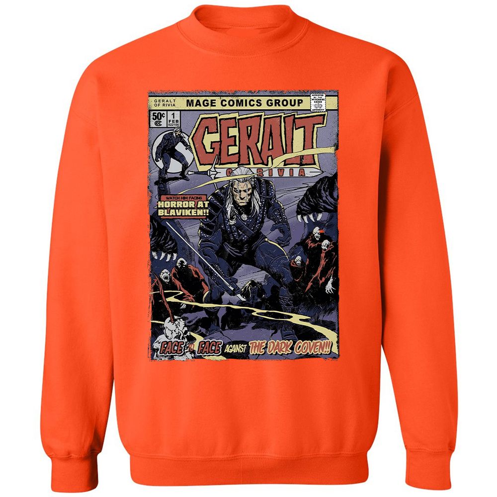 Classic Unisex Sweatshirt - QVMH183W - Orange - 10