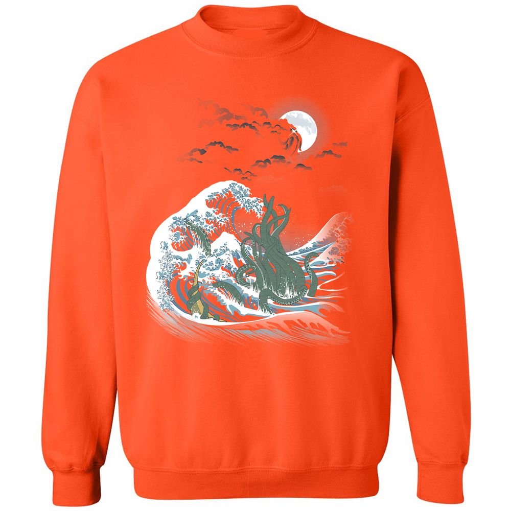 Classic Unisex Sweatshirt - E6WTF5RT - Orange - 10