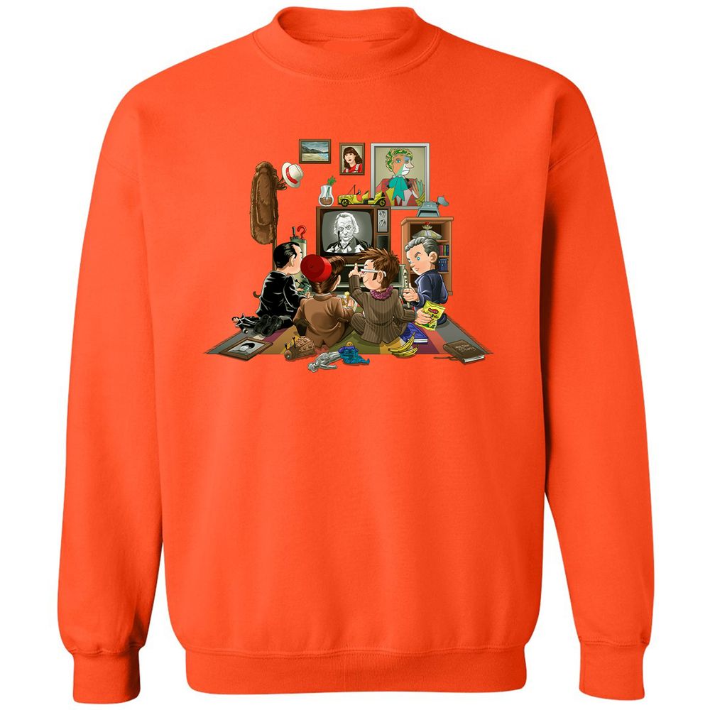 Classic Unisex Sweatshirt - HPCFFYUJ - Orange - 10