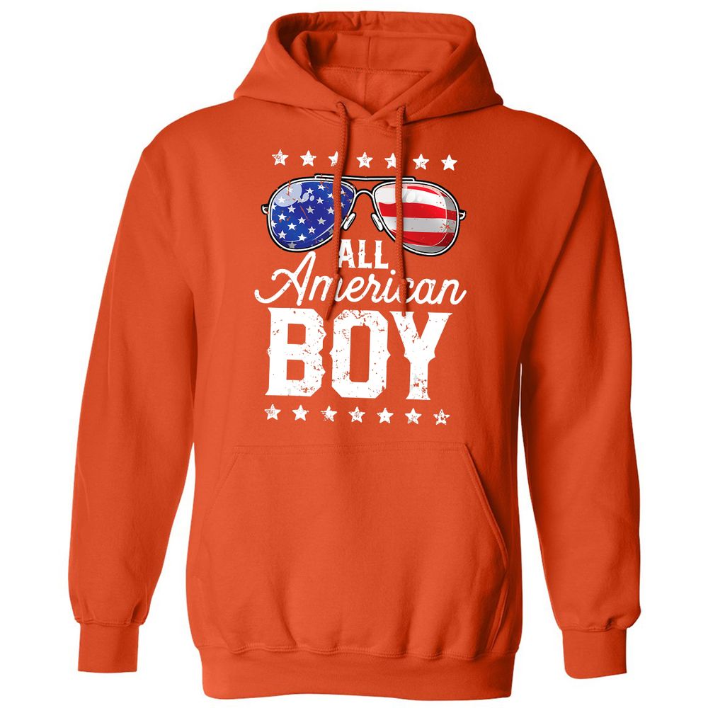 Classic Unisex Hoodie - 7YL5B5E4 - Orange - 10