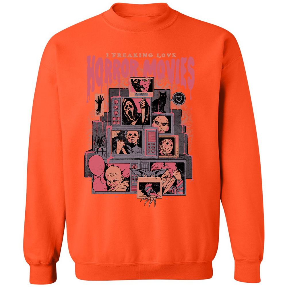 Classic Unisex Sweatshirt - C95R16MQ - Orange - 10