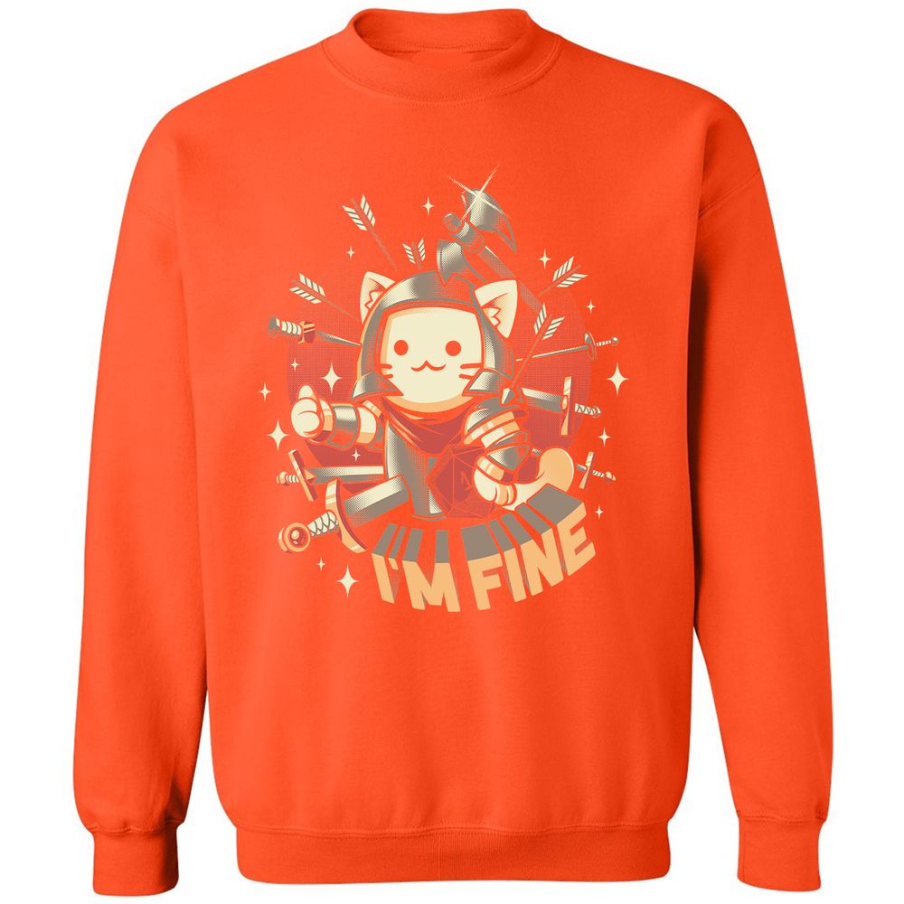 Classic Unisex Sweatshirt - SWTD5FPE - Orange - 10