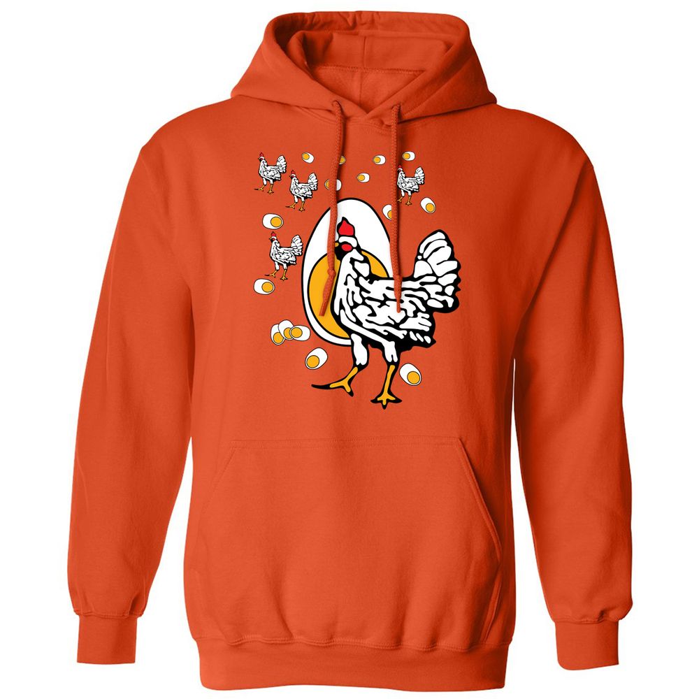 Classic Unisex Hoodie - 9E4PCH5Q - Orange - 10