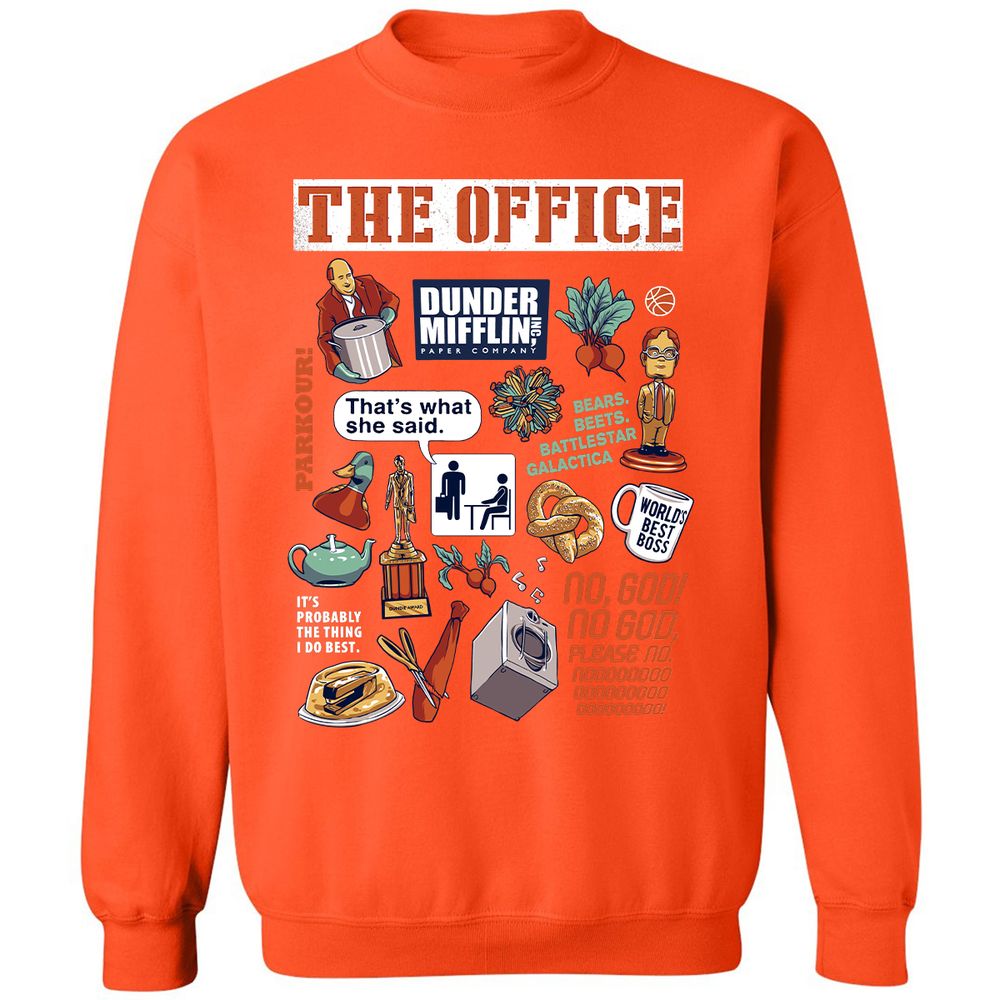 Classic Unisex Sweatshirt - B1LWPFDH - Orange - 10