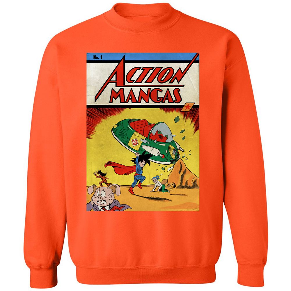 Classic Unisex Sweatshirt - RCSR7HLJ - Orange - 10
