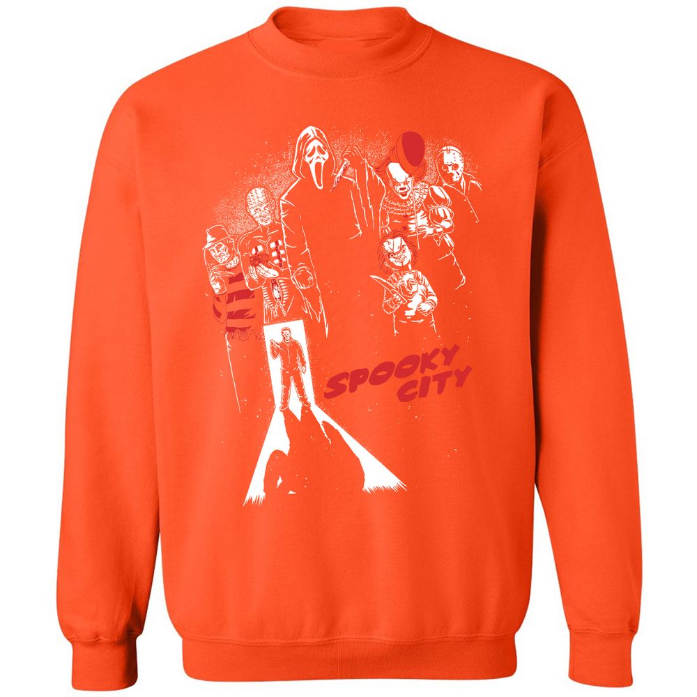 Classic Unisex Sweatshirt - HVG5UZZG - Orange - 10