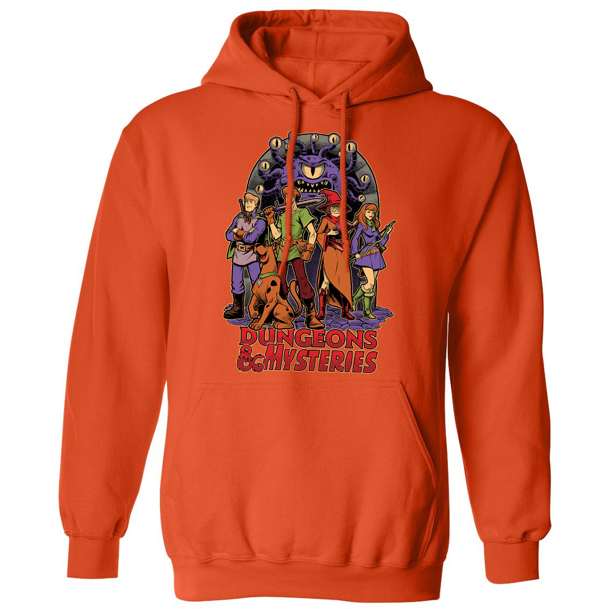 Classic Unisex Hoodie - 3B1XQ5DS - Orange - 10