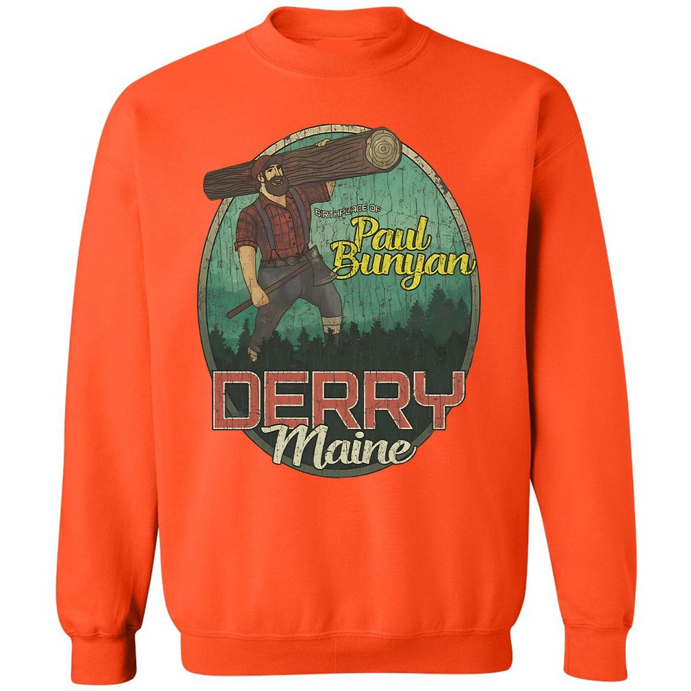 Derry Birthplace of Paul Bunyan - Orange - 10