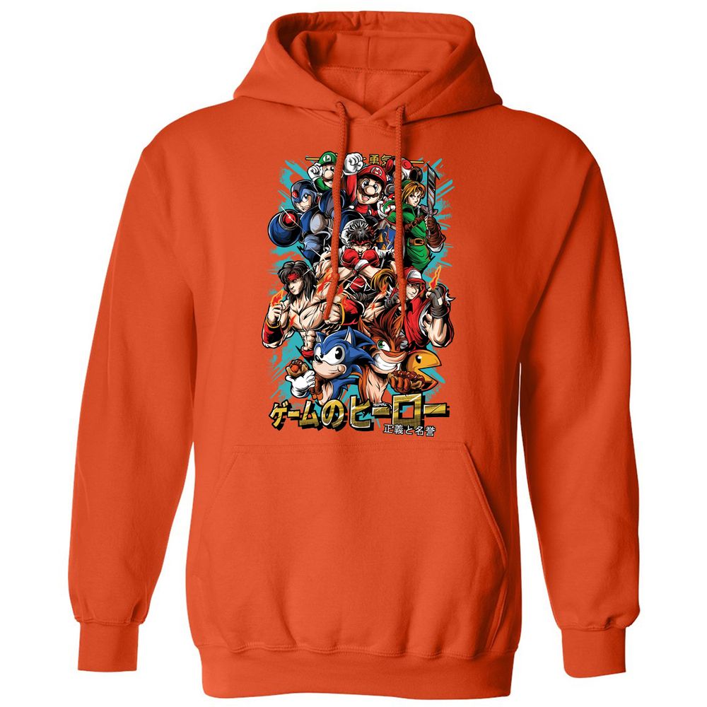 Classic Unisex Hoodie - RGVKNX31 - Orange - 10