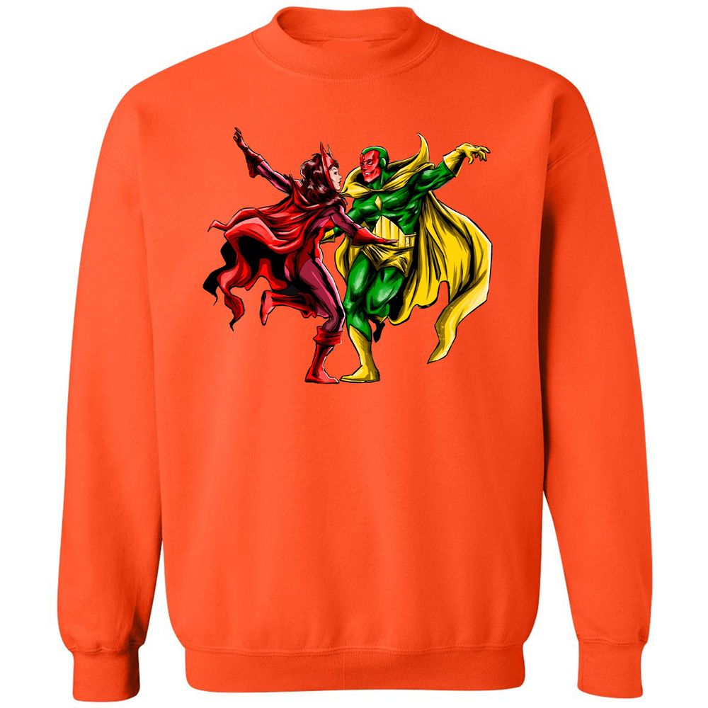 Classic Unisex Sweatshirt - HJU1XZKU - Orange - 10