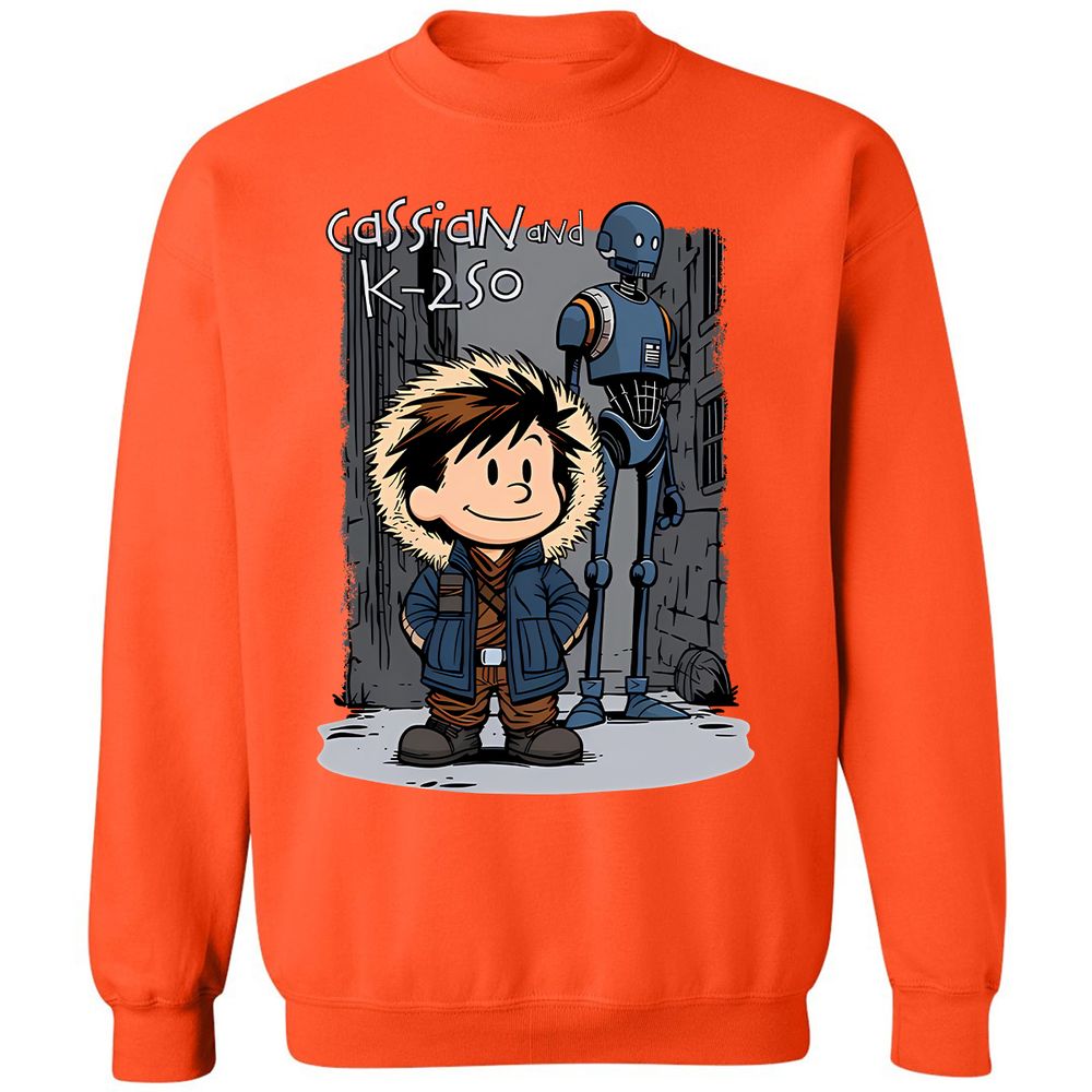 Classic Unisex Sweatshirt - VFL1D2ZN - Orange - 10