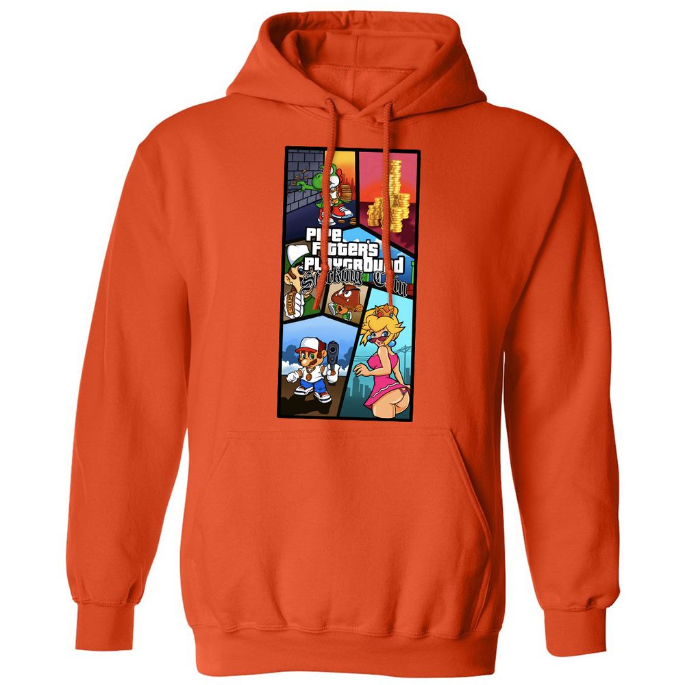 Classic Unisex Hoodie - D4B5SNZR - Orange - 10