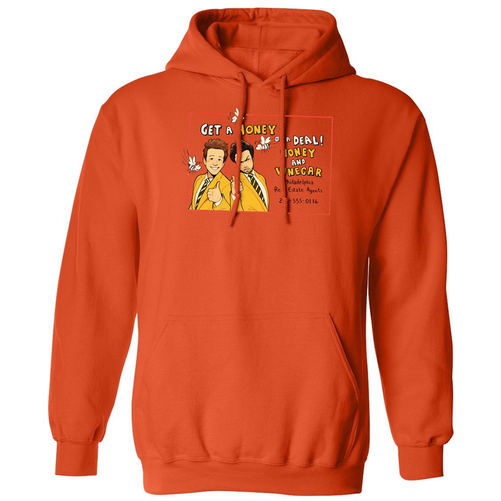 Classic Unisex Hoodie - 4J52YX7X - Orange - 10