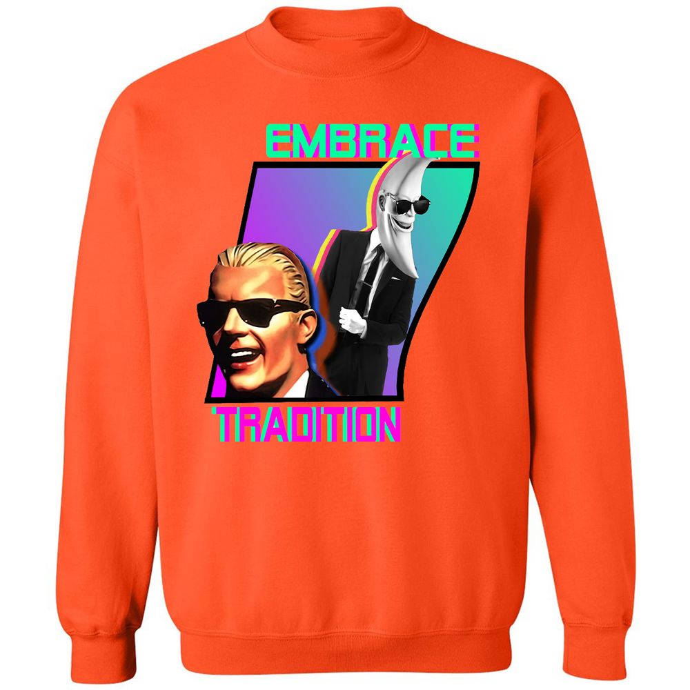 Classic Unisex Sweatshirt - VMEHGE5Q - Orange - 10