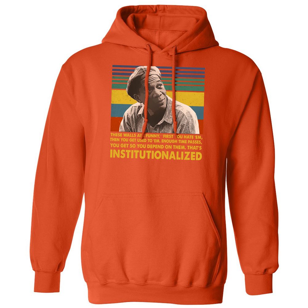 Classic Unisex Hoodie - 57L4XCXH - Orange - 10