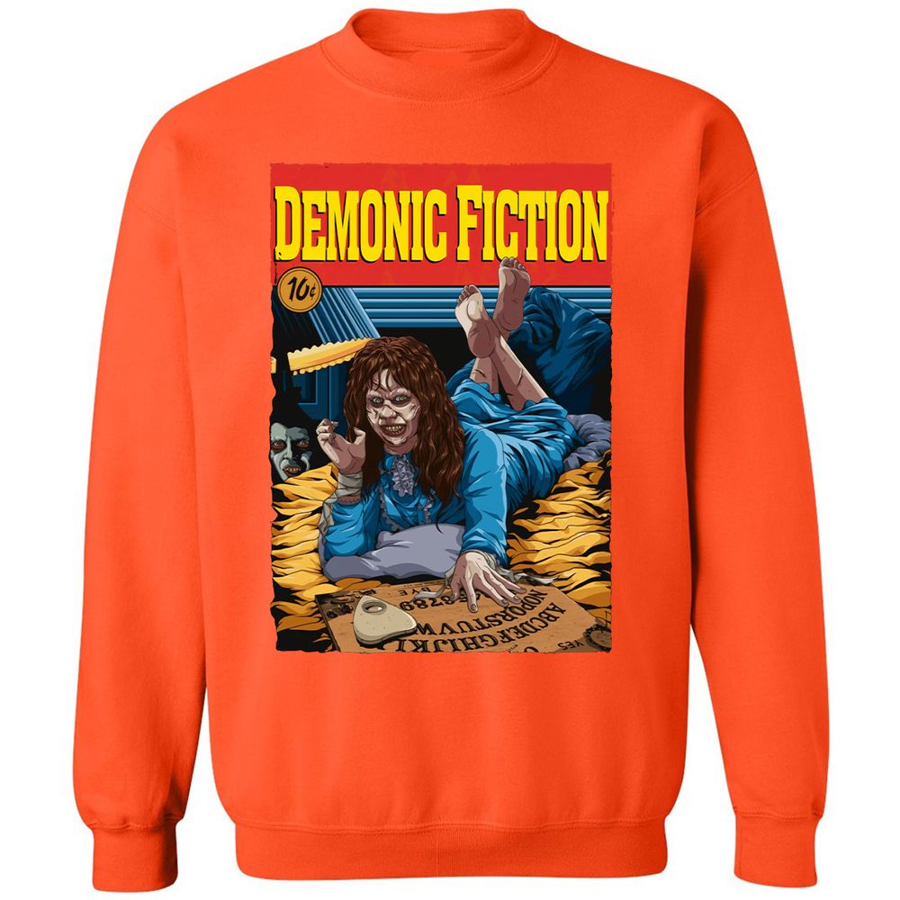 Classic Unisex Sweatshirt - QMSJ6RVU - Orange - 10