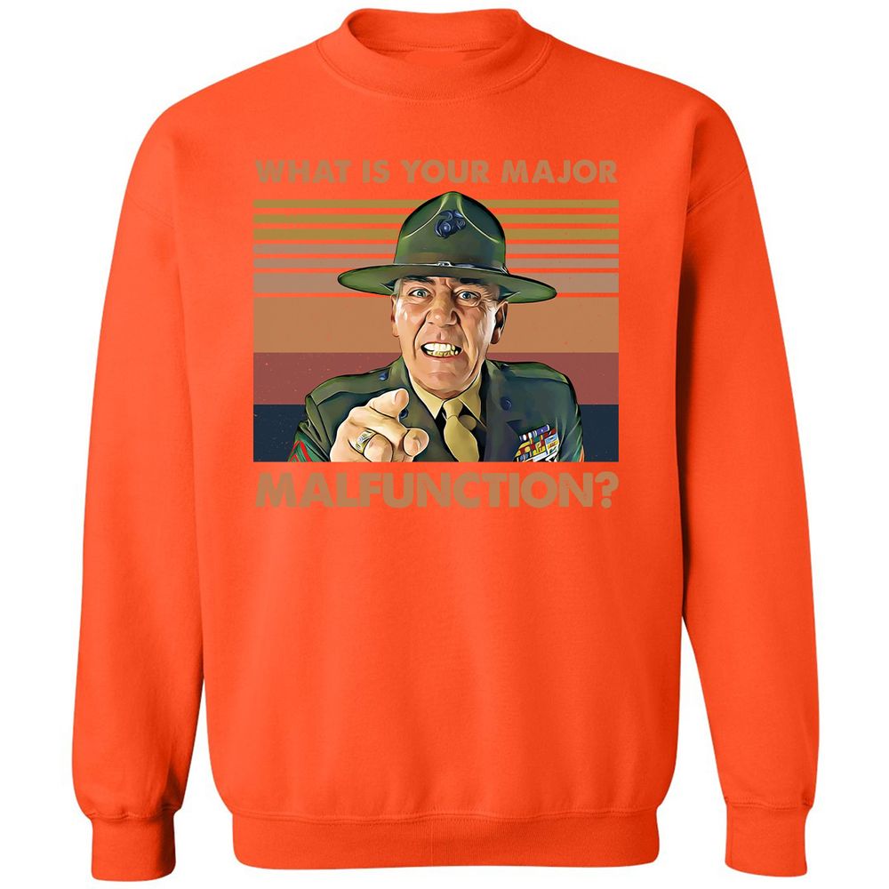 Classic Unisex Sweatshirt - A5CW2B3X - Orange - 10