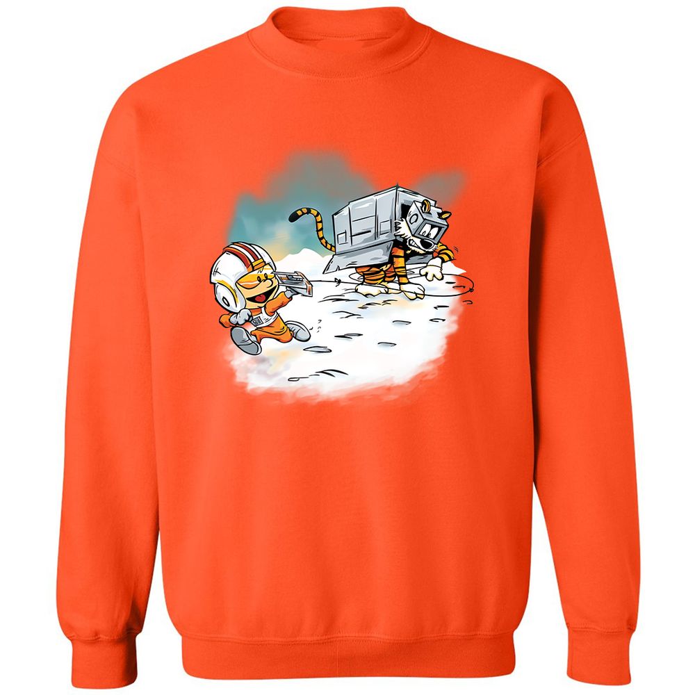 Classic Unisex Sweatshirt - B6JWFV44 - Orange - 10
