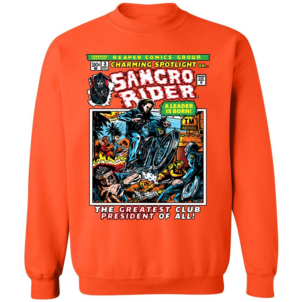 Classic Unisex Sweatshirt - 19GETZWN - Orange - 10