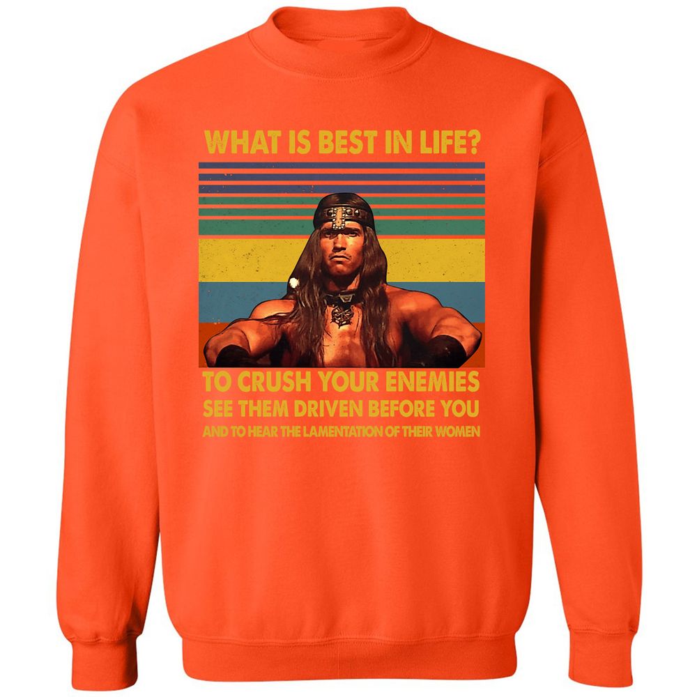 Classic Unisex Sweatshirt - W3E3MYHB - Orange - 10