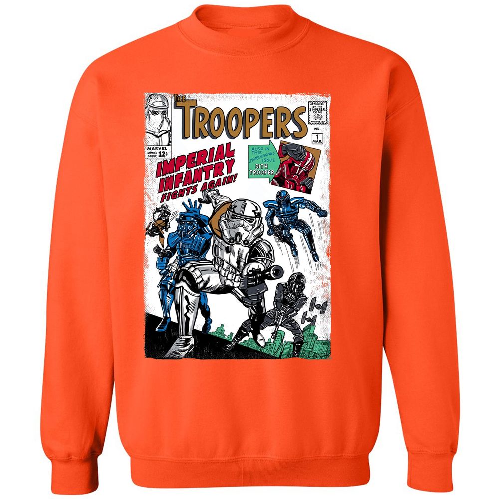 Classic Unisex Sweatshirt - SZ5CHWJ2 - Orange - 10