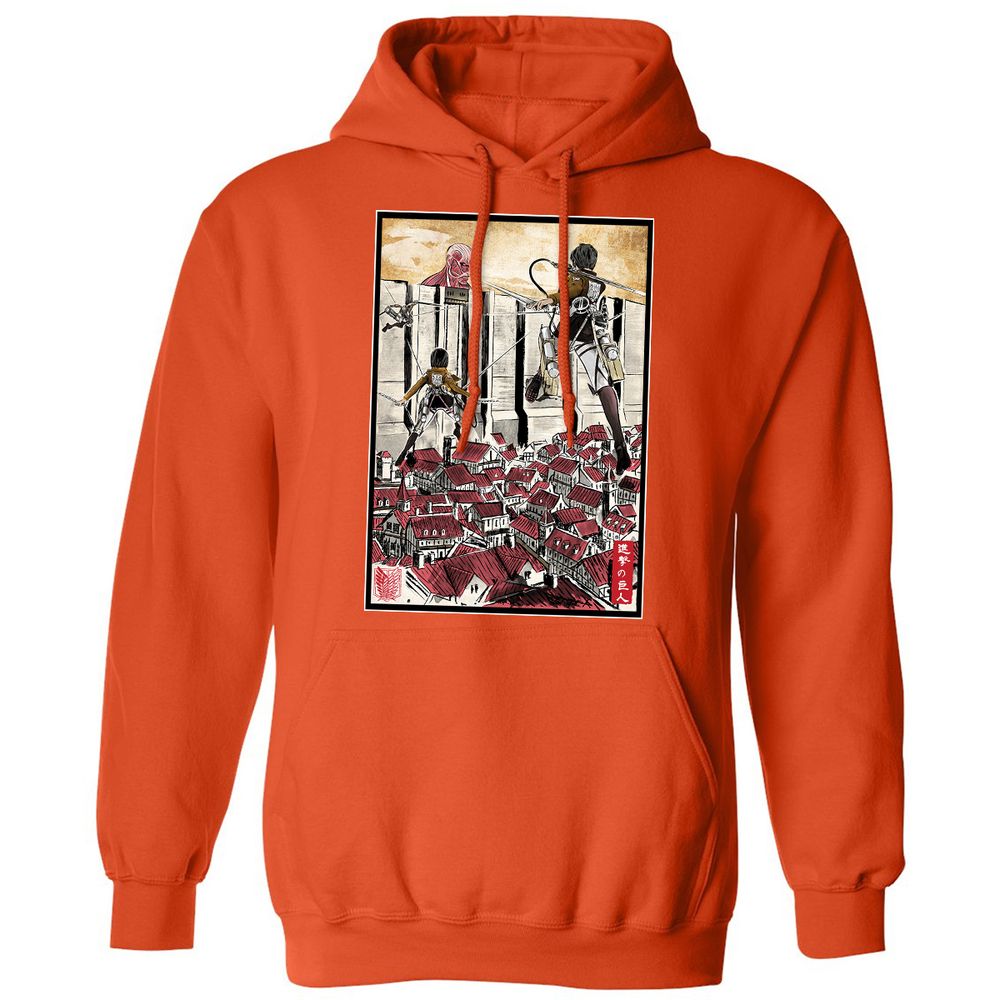 Classic Unisex Hoodie - DYAFCUB2 - Orange - 10