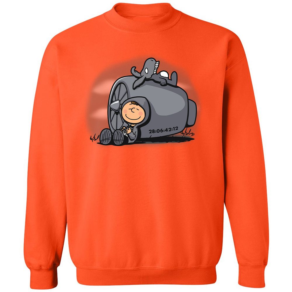 Classic Unisex Sweatshirt - NKDP985H - Orange - 10