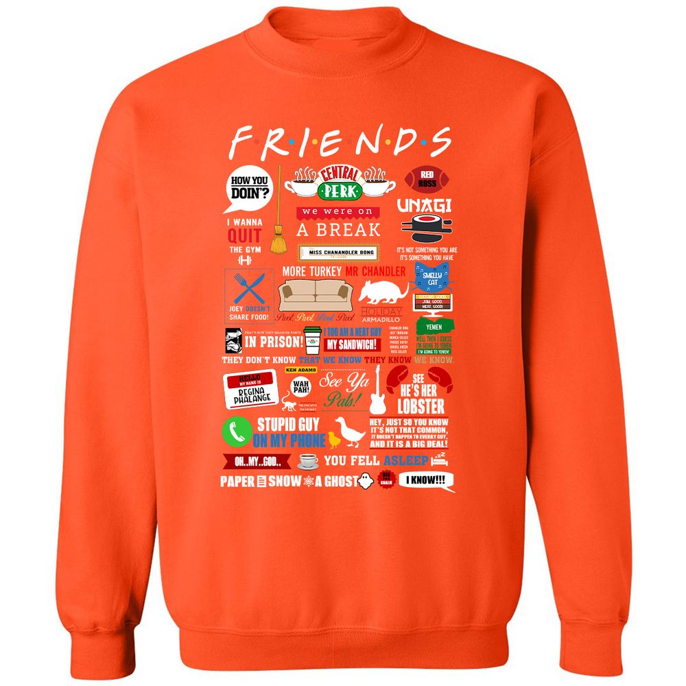 Classic Unisex Sweatshirt - HZKTA78V - Orange - 10
