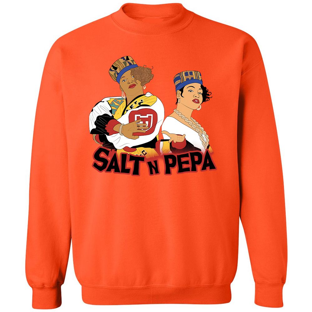 Classic Unisex Sweatshirt - White - Orange - 10