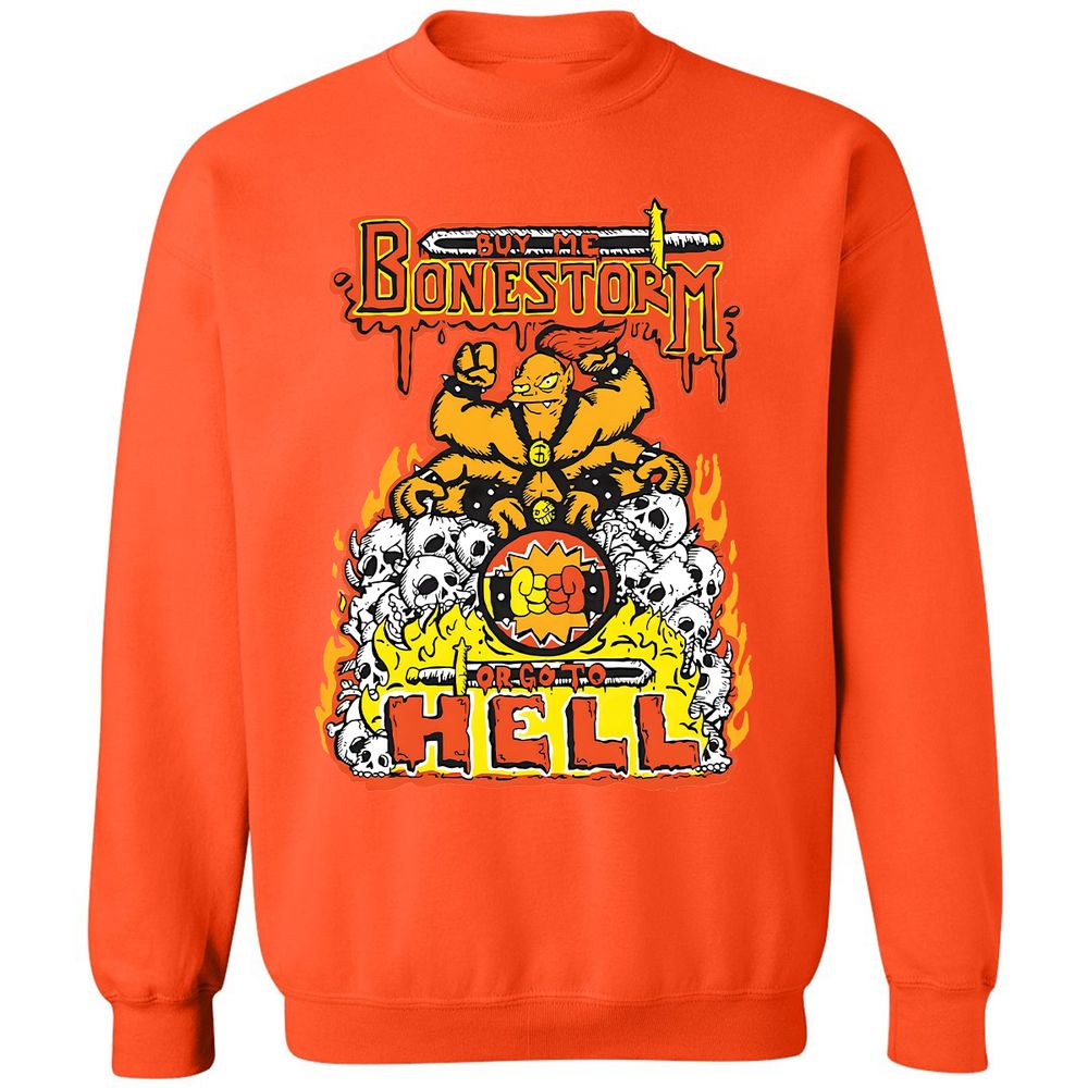 Classic Unisex Sweatshirt - A3U8XR5F - Orange - 10