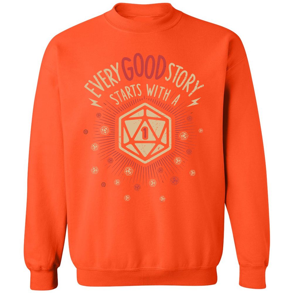 Classic Unisex Sweatshirt - Y3ZKE86D - Orange - 10