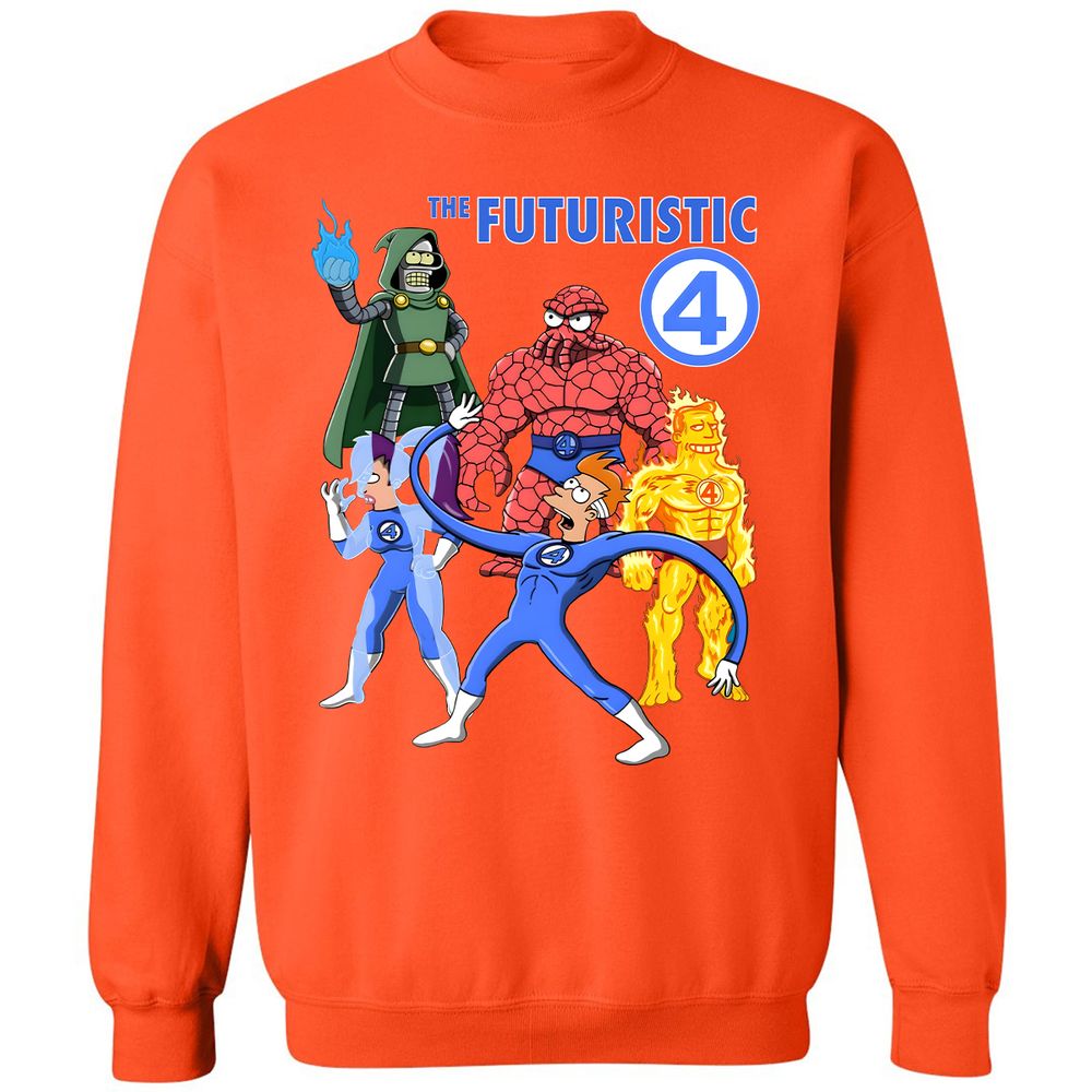 Classic Unisex Sweatshirt - 1XR3WBMX - Orange - 10