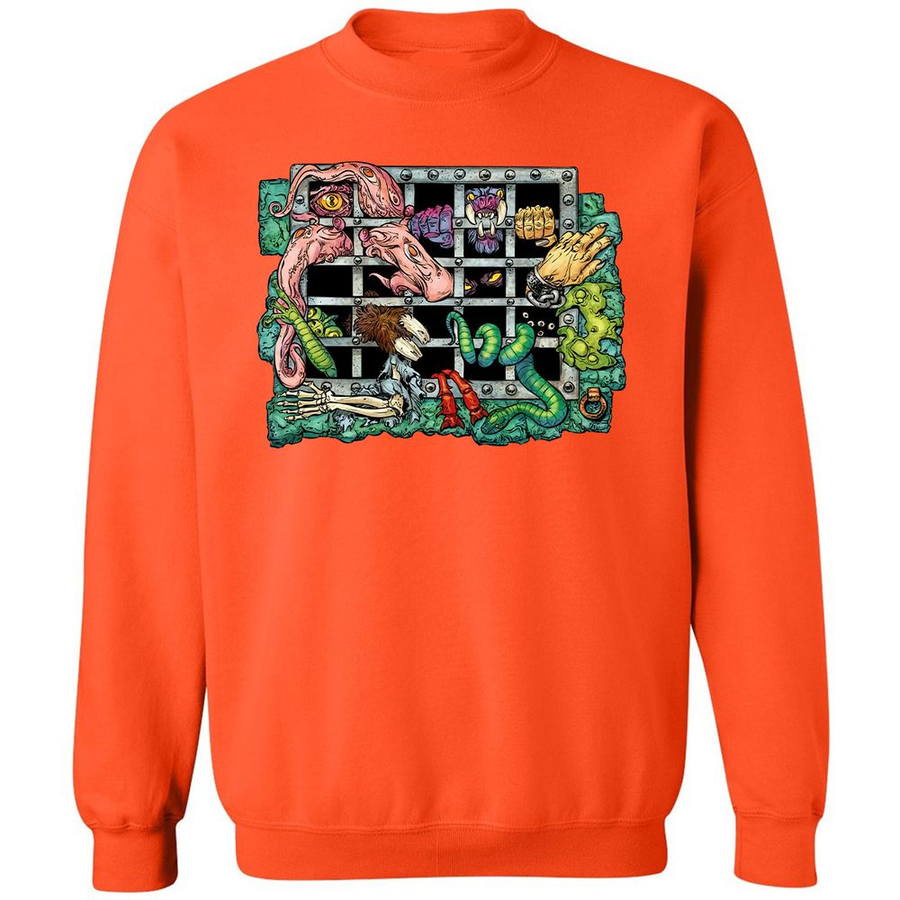 Classic Unisex Sweatshirt - C1EXV85L - Orange - 10