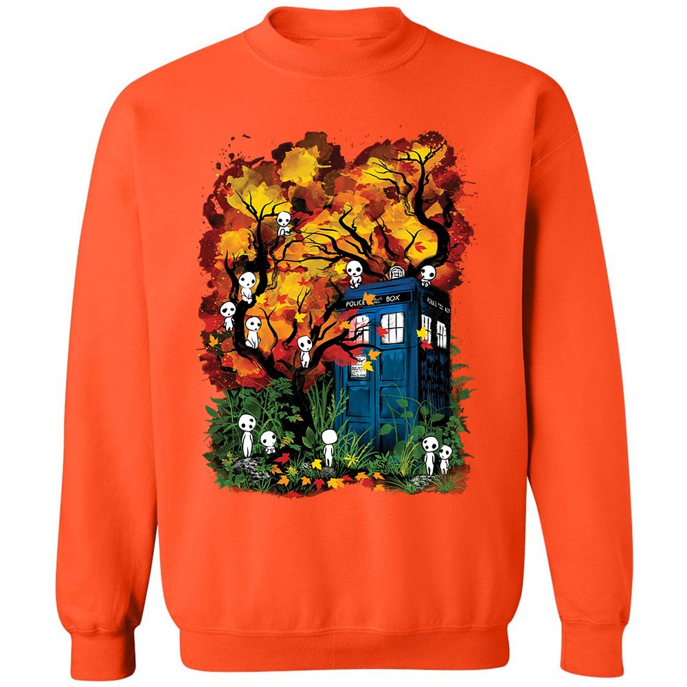 Classic Unisex Sweatshirt - HUWZB4TG - Orange - 10