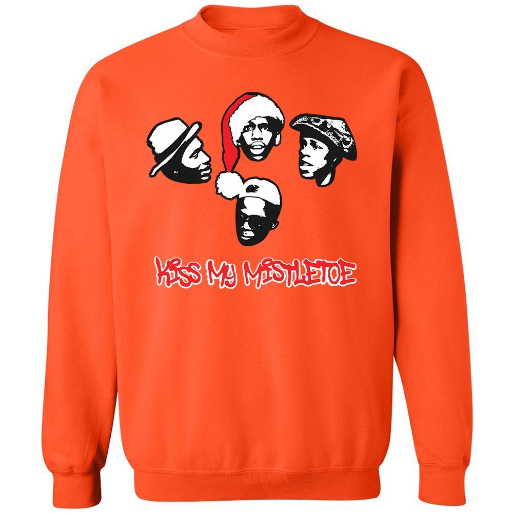 Kiss My Mistletoe Xmas Rap - Orange - 10