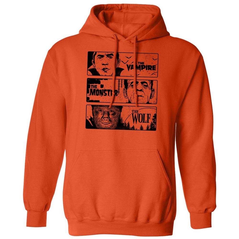 Classic Unisex Hoodie - H66HXCKW - Orange - 10