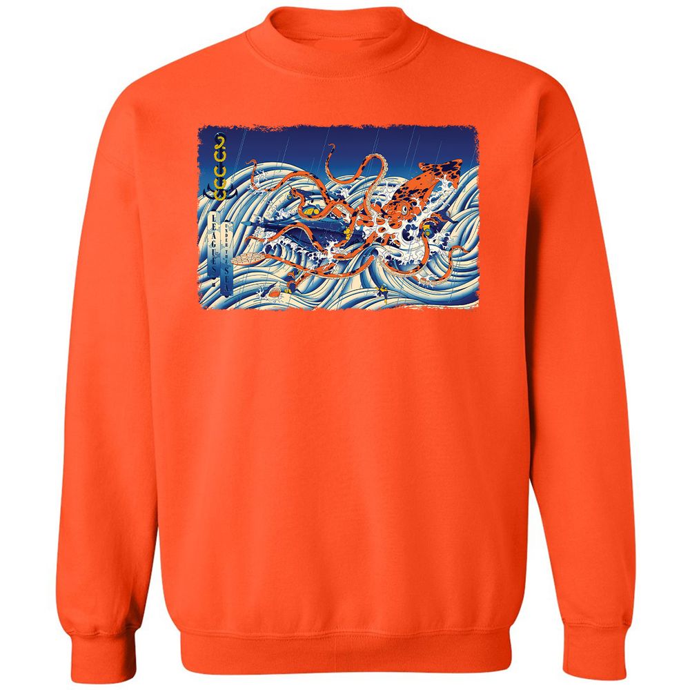 Classic Unisex Sweatshirt - B91HQZ55 - Orange - 10