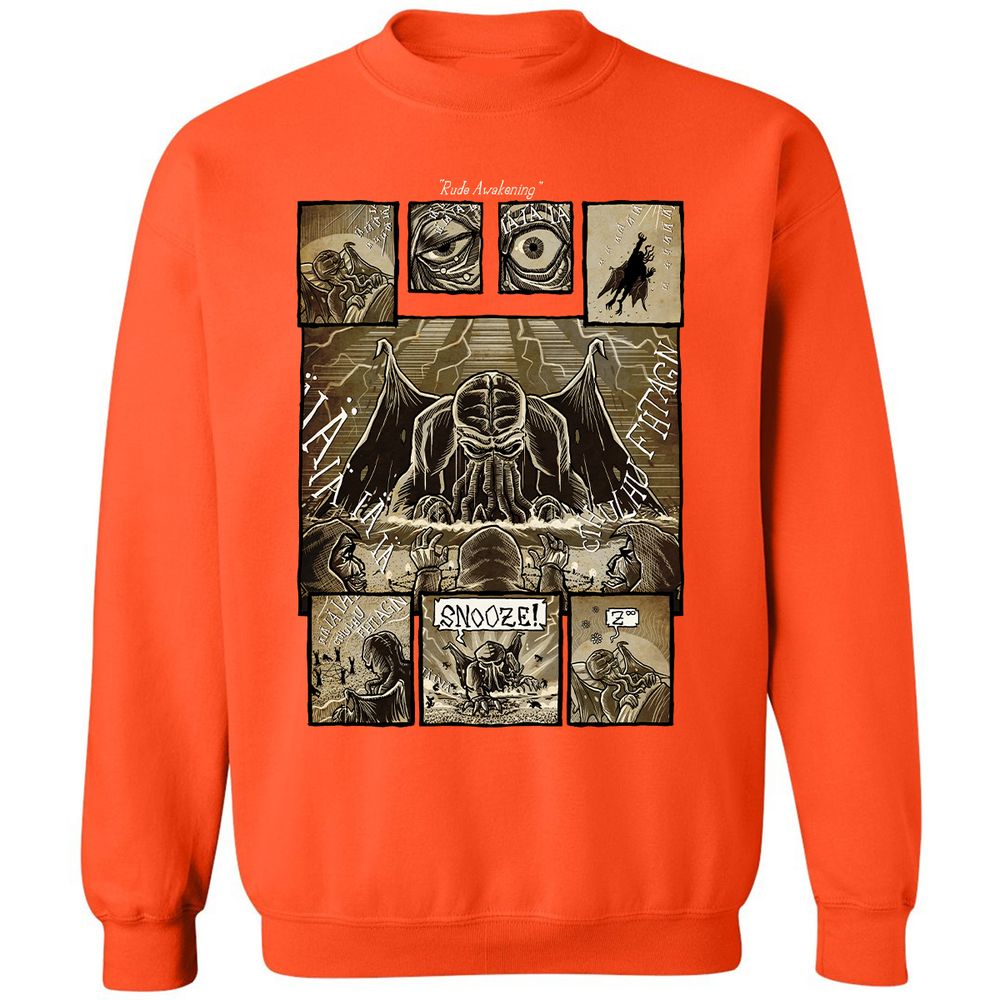 Classic Unisex Sweatshirt - 7L1XHP38 - Orange - 10
