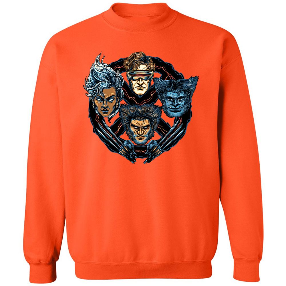 Classic Unisex Sweatshirt - 6X9XFKDL - Orange - 10