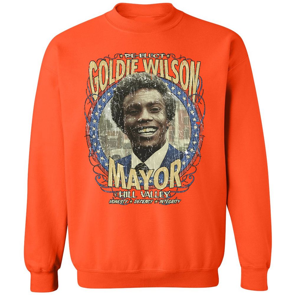 Re-Elect Mayor Goldie Wilson - Orange - 10