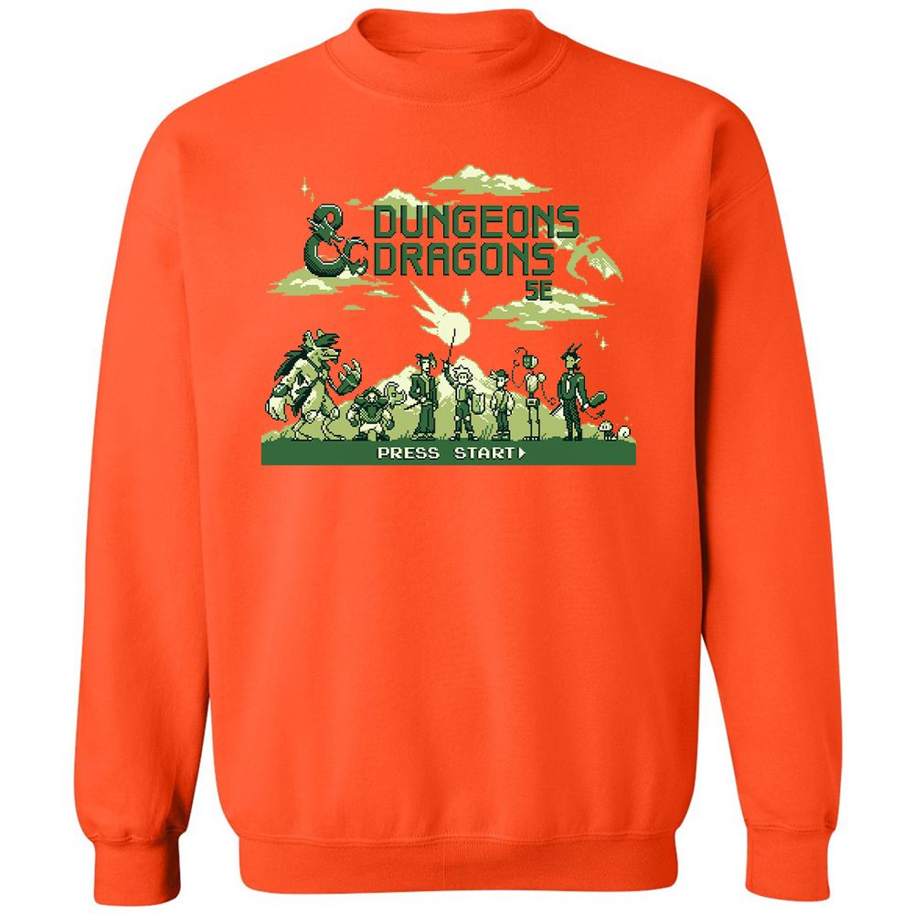 Classic Unisex Sweatshirt - QNTQSCVM - Orange - 10