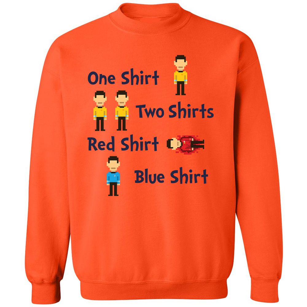 Red Shirt, Blue Shirt - Orange - 10