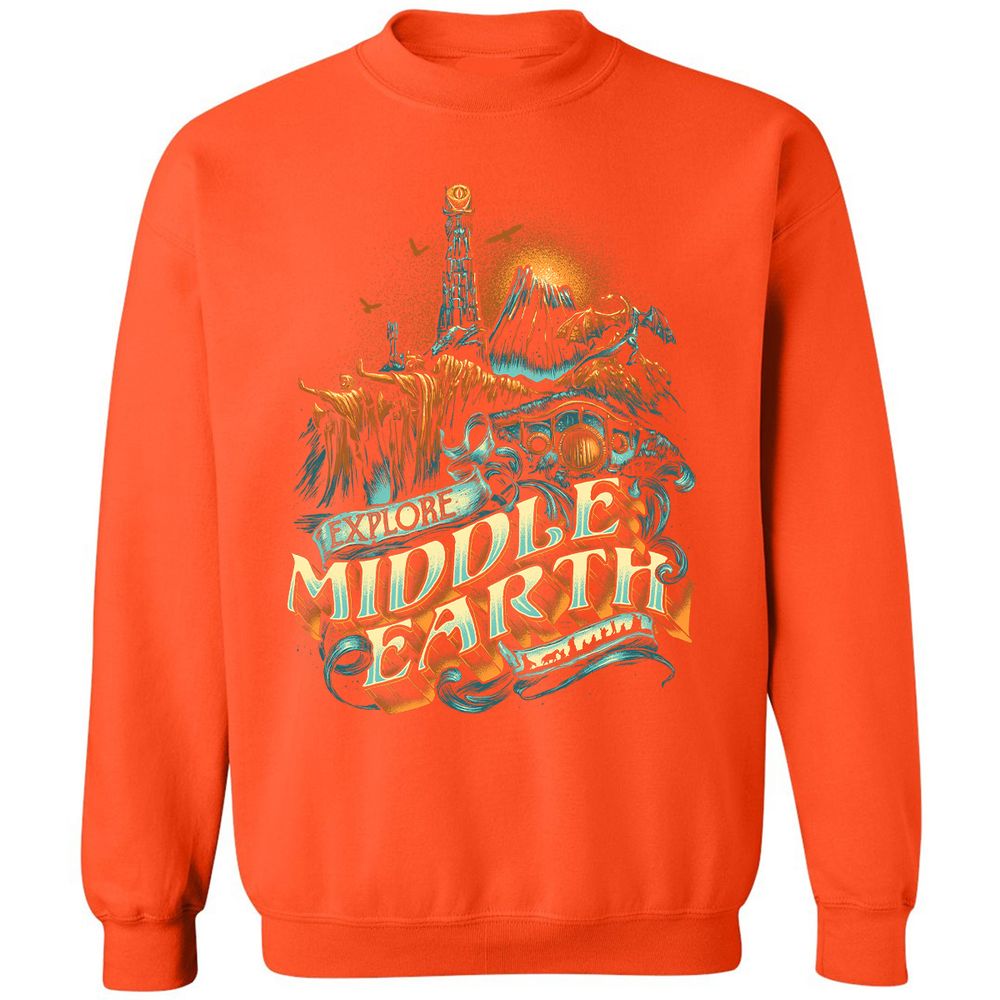 Classic Unisex Sweatshirt - KTCUDV19 - Orange - 10