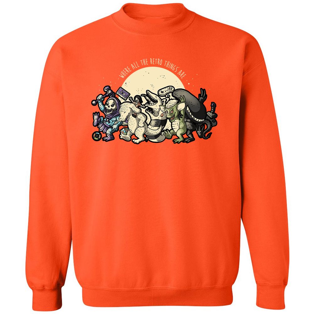 Classic Unisex Sweatshirt - 2VCL9592 - Orange - 10